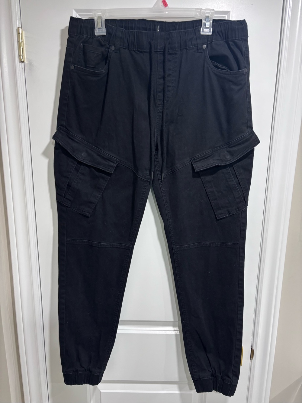 Denim Cargo Joggers
